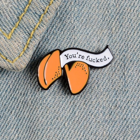 Accessories - 🥠 Fortune Cookie BOHO Enamel Pin 🥠